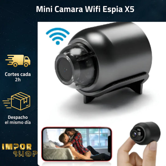 Mini Cámara Espía Full HD con Visión Nocturna – Discreta, Inalámbrica y Activada por Movimiento