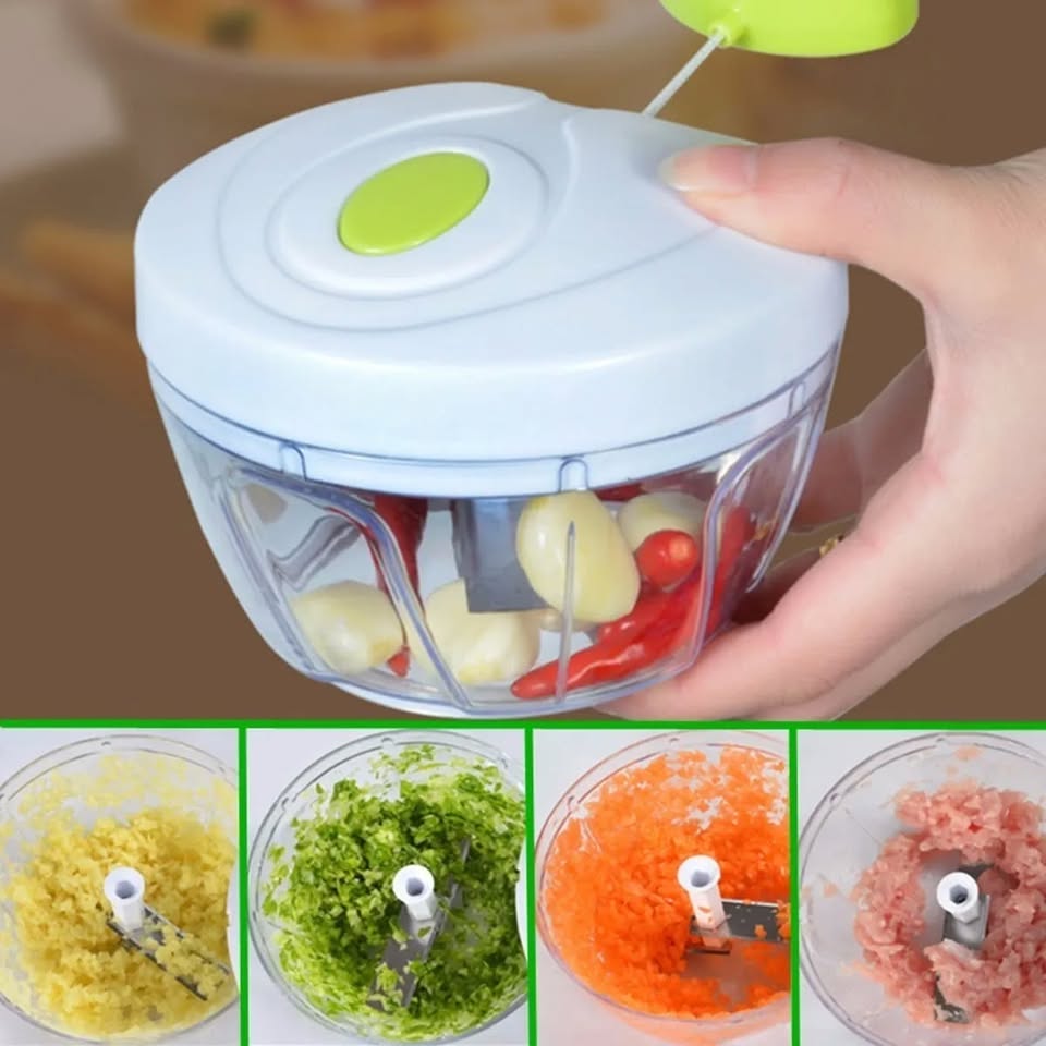 X2 Picadora Manual de Alimentos – ¡Prepara tus comidas en segundos!