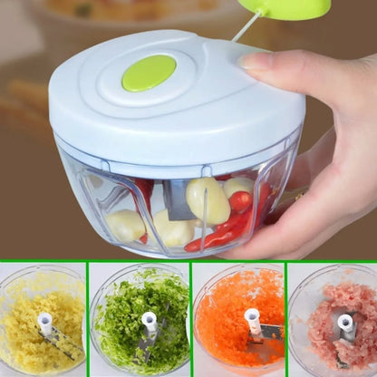 X2 Picadora Manual de Alimentos – ¡Prepara tus comidas en segundos!