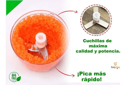 X2 Picadora Manual de Alimentos – ¡Prepara tus comidas en segundos!
