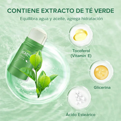 Green Mask Stick – Limpieza profunda, purifica y controla la grasa