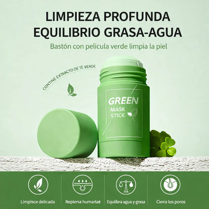 Green Mask Stick – Limpieza profunda, purifica y controla la grasa