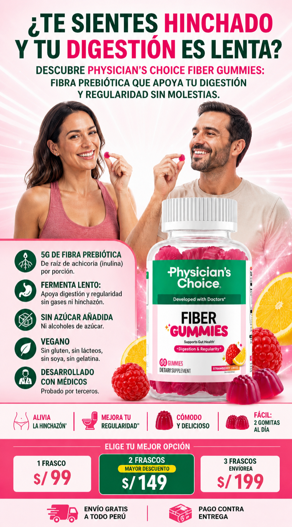 PHYSICIAN´S CHOICE FIBER GUMMIES - GEN