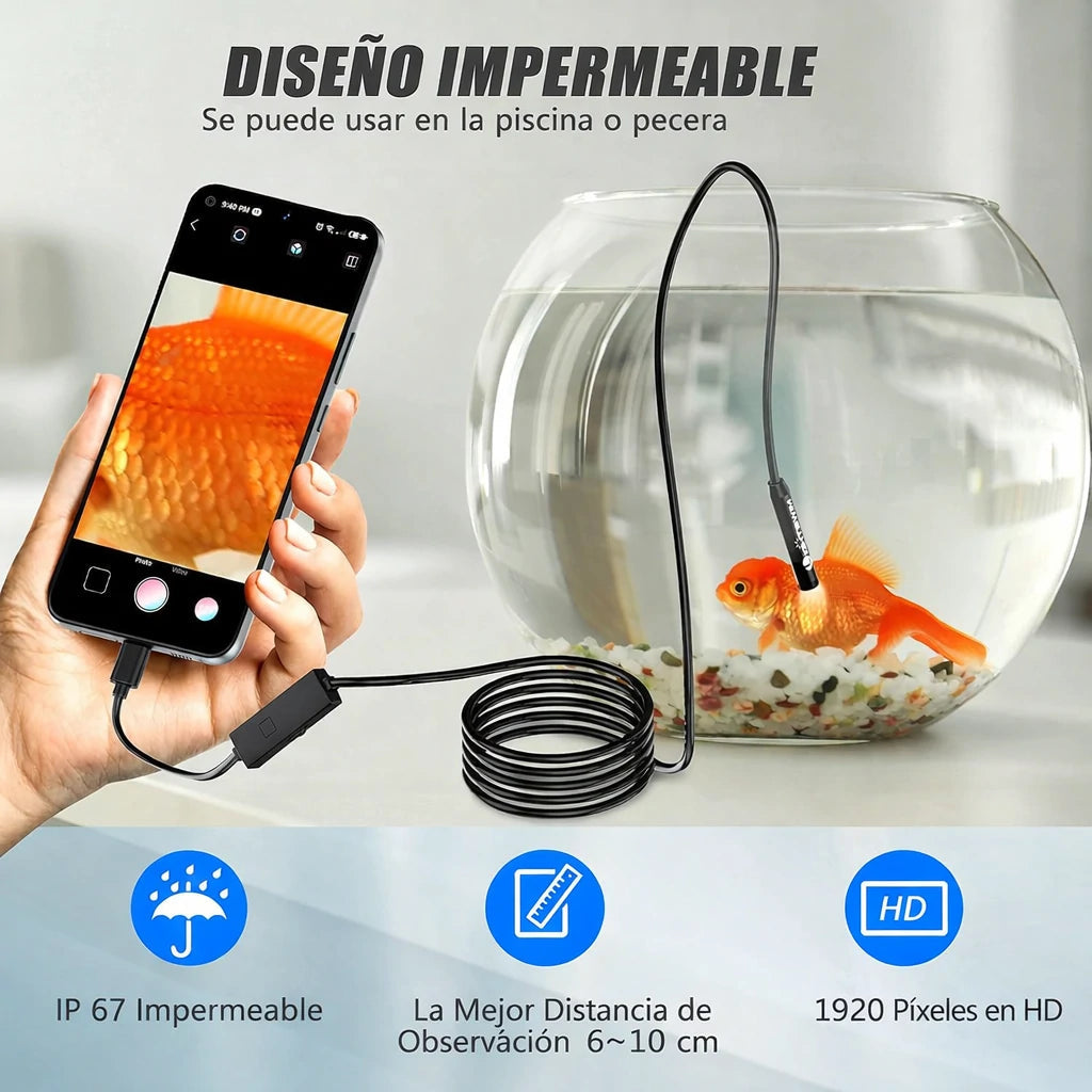 Cámara Endoscópica Impermeable