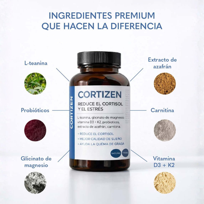 CORTIZENN | Tu aliado natural contra el insomnio y el exceso de cortisol
