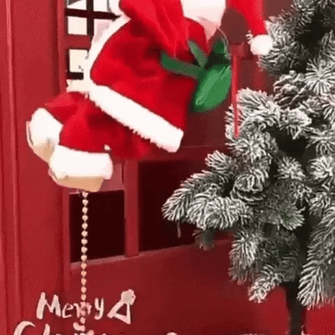 🎅 x2 Papá Noel Escalador™ ¡La decoración más divertida del año!-