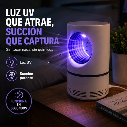 🦟 Lámpara Atrapa Mosquitos UV | Duerme Sin Piquetes, Sin Químicos