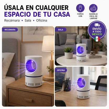 🦟 Lámpara Atrapa Mosquitos UV | Duerme Sin Piquetes, Sin Químicos